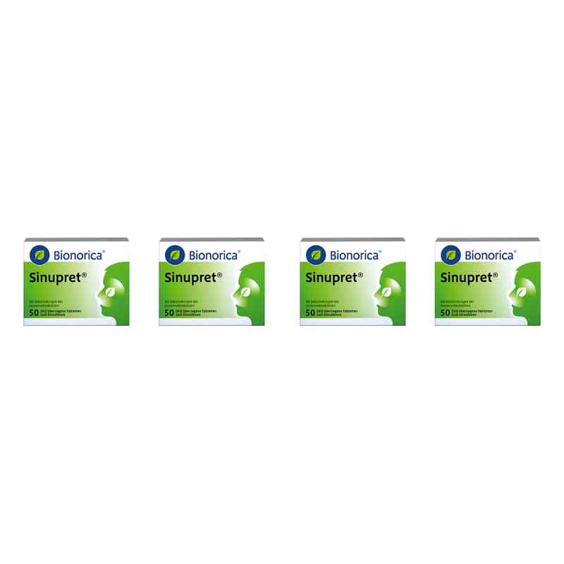 Sinupret überzogene Tabletten 4x50 stk von Bionorica SE PZN 08106286