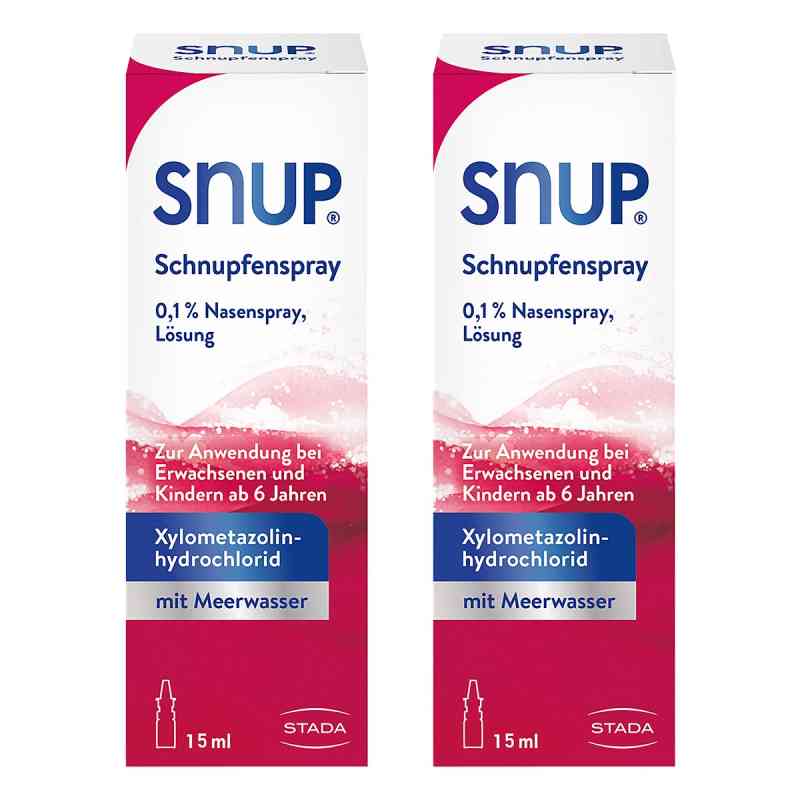SNUP Nasenspray 0,1% 2er Pack 2x15 ml von STADA Consumer Health Deutschland GmbH PZN 08102784