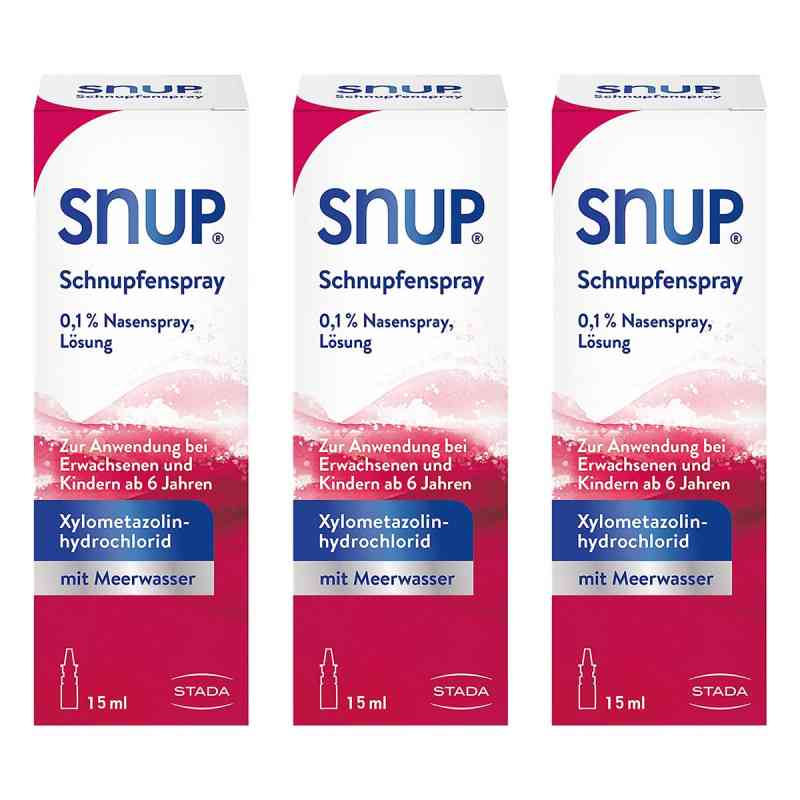 SNUP Nasenspray 0,1% 3er Pack 3x15 ml von STADA Consumer Health Deutschland GmbH PZN 08104712