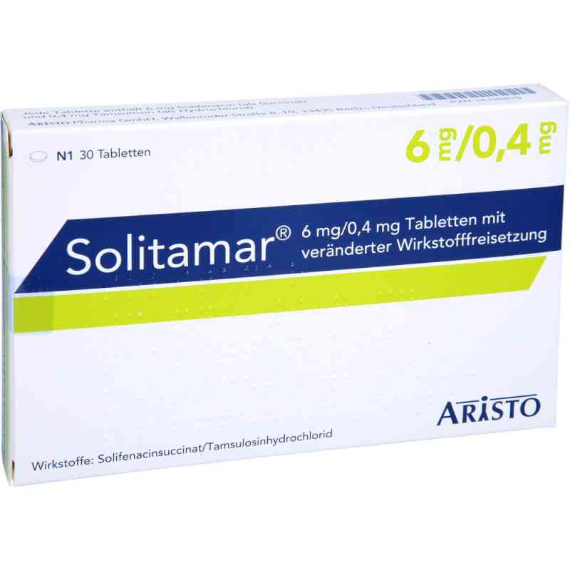 Solitamar 6 Mg/0,4 Mg Tab.m.veränd.wirkst.-frs. 30 stk von Aristo Pharma GmbH PZN 18196819