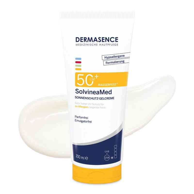 SolvineaMed Sonnenschutz-Gelcreme LSF50+ 200 ml von Medicos Kosmetik GmbH & Co. KG PZN 20097906