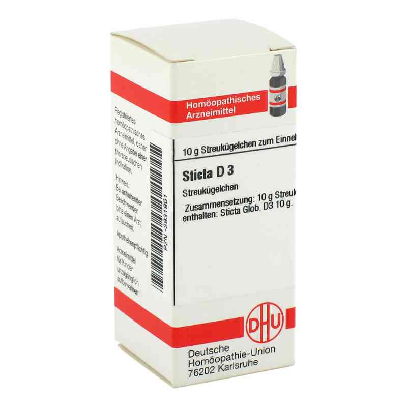 Sticta D3 Globuli 10 g von DHU-Arzneimittel GmbH & Co. KG PZN 02931961