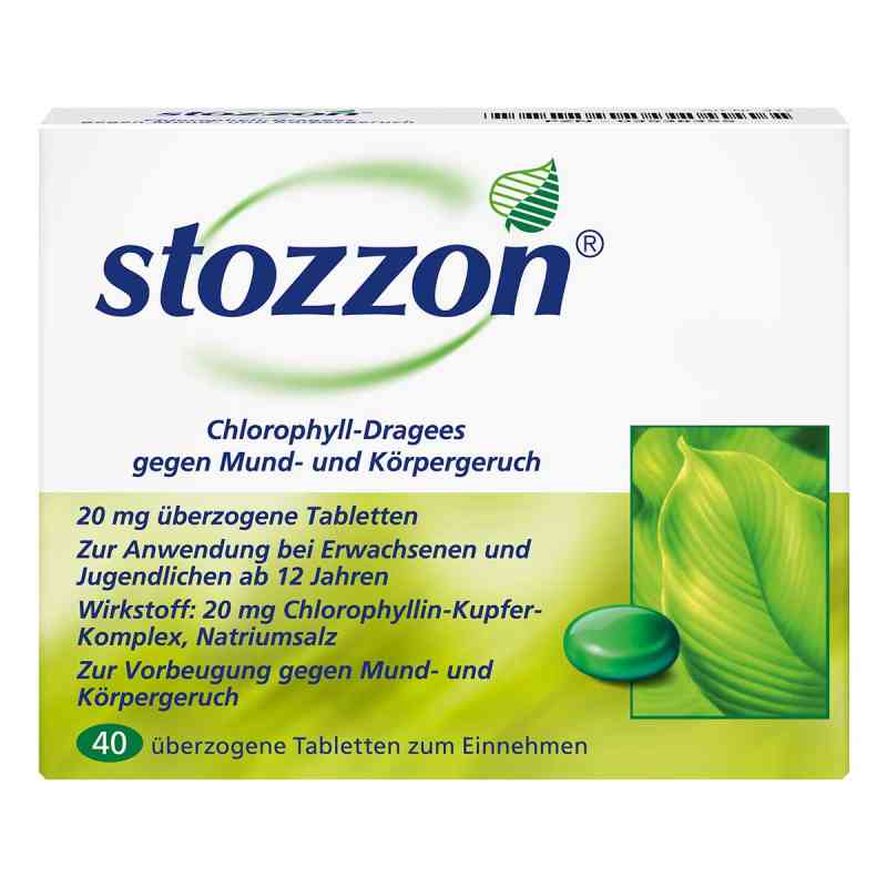 Stozzon Chlorophyll-Dragees gegen Mund- und Körpergeruch 40 stk von Queisser Pharma GmbH & Co. KG PZN 03538355