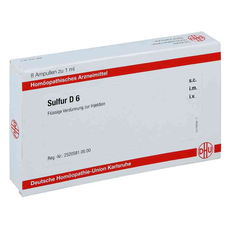 Sulfur D6 Ampullen 8X1 ml von DHU-Arzneimittel GmbH & Co. KG PZN 11708535