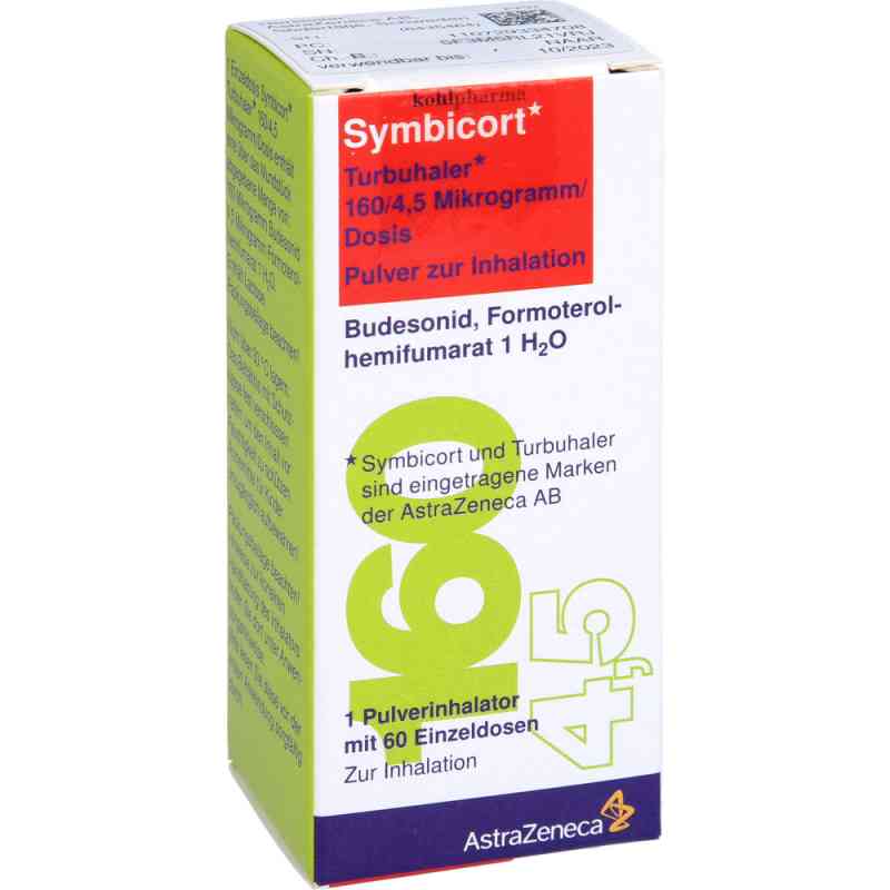 Symbicort Turbohaler 160/4,5 Mikrogramm/Dosis 1 stk von kohlpharma GmbH PZN 07293347