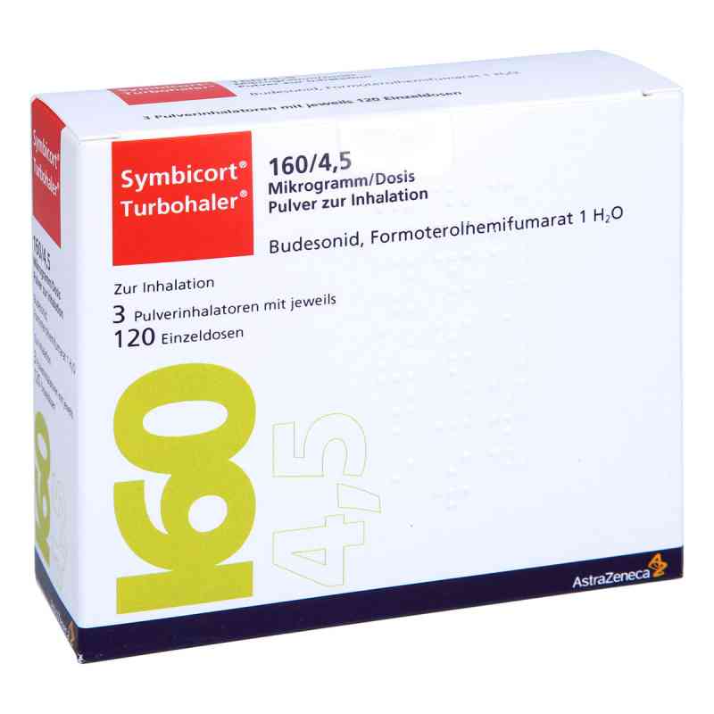 Symbicort Turbohaler 160/4,5 ug/Dosis 120 Ed 3 stk von 1 0 1 Carefarm GmbH PZN 14227173