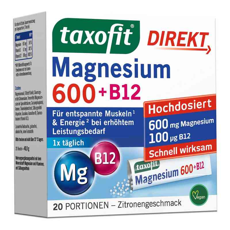 Taxofit Magnesium 600+b12 Direkt Granulat 20 stk von MCM KLOSTERFRAU Vertr. GmbH PZN 18263065