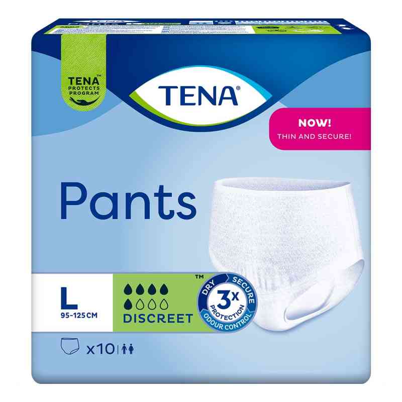 Tena Pants Discreet large 95-125 cm Einweghose 10 stk von Essity Germany GmbH PZN 01866888