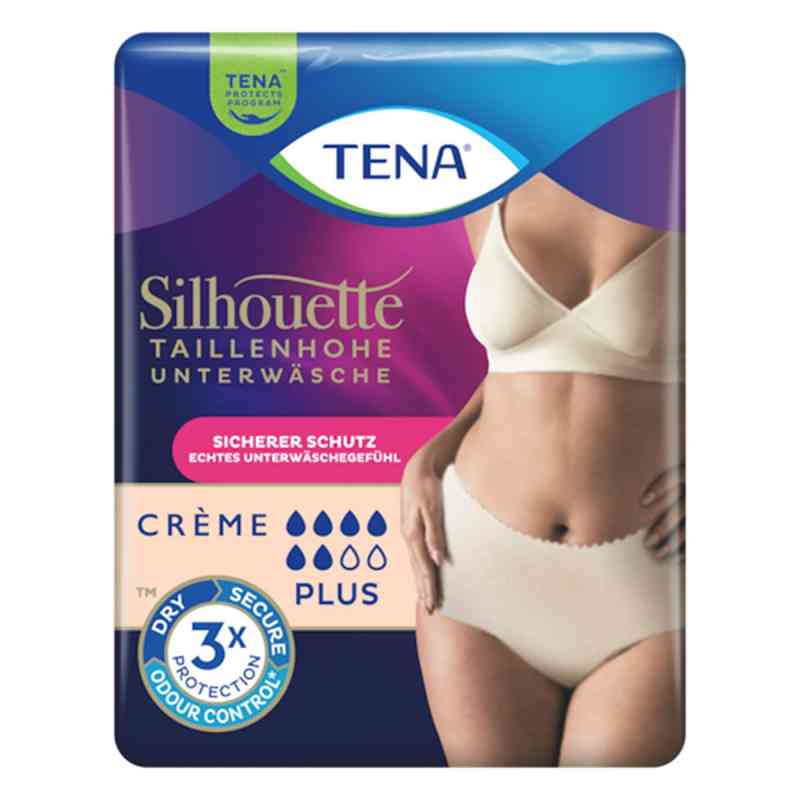 Tena Silhouette Plus L Creme Inkontinenz Pants 8 stk von Essity Germany GmbH PZN 18665007