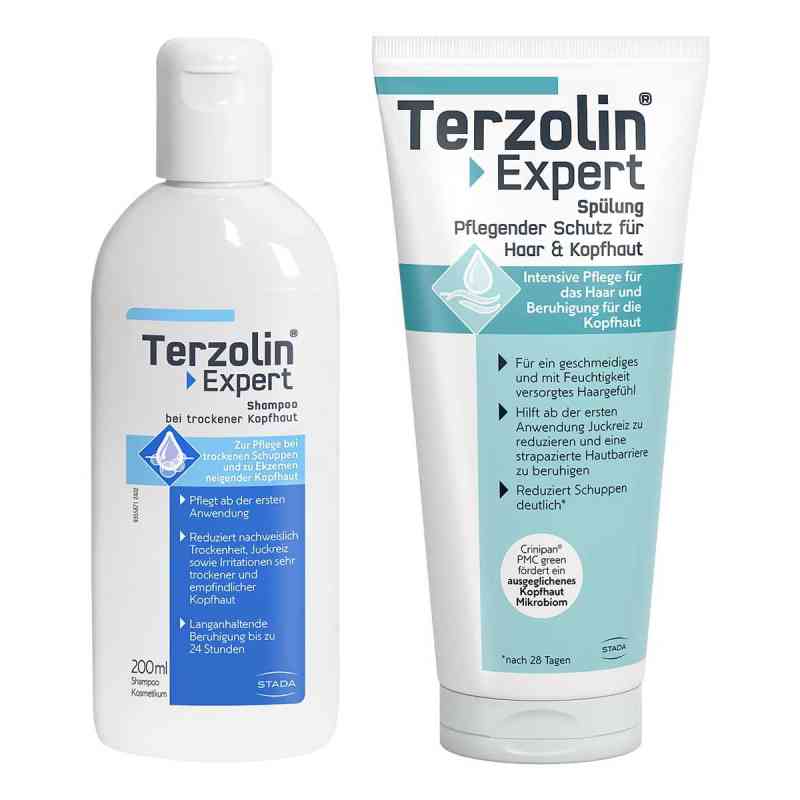 Terzolin Expert Shampoo bei trockener Kopfhaut + Spülung 2x200 ml von STADA Consumer Health Deutschland GmbH PZN 08104383