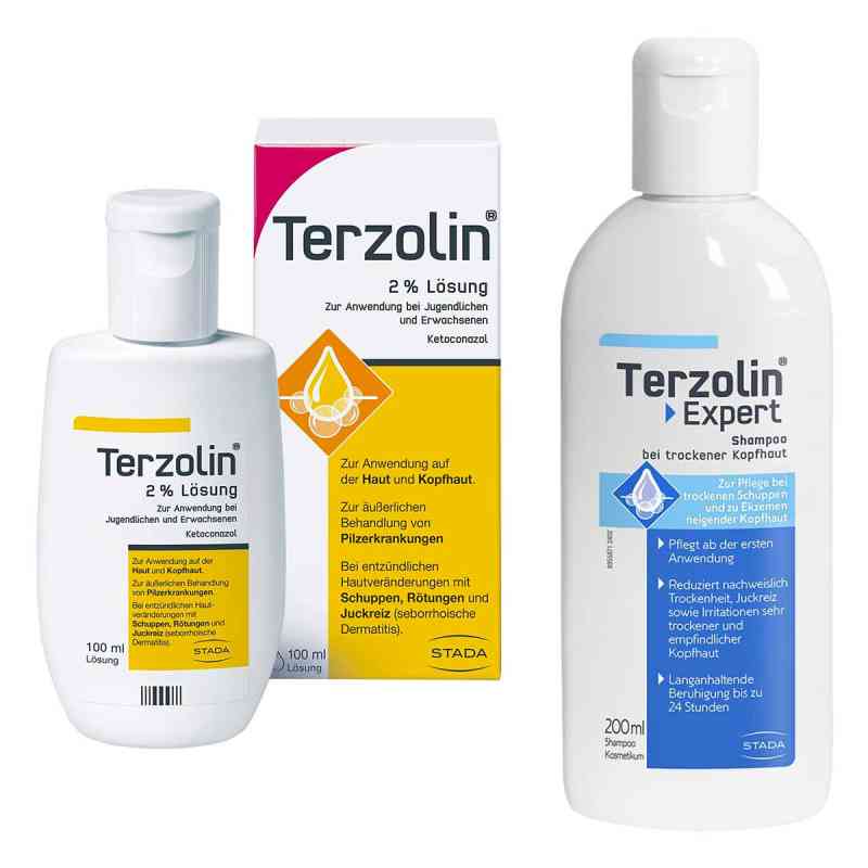 Terzolin Lösung 2% + Expert Shampoo bei trockener Kopfhaut 1 Set von STADA Consumer Health Deutschland GmbH PZN 08103206