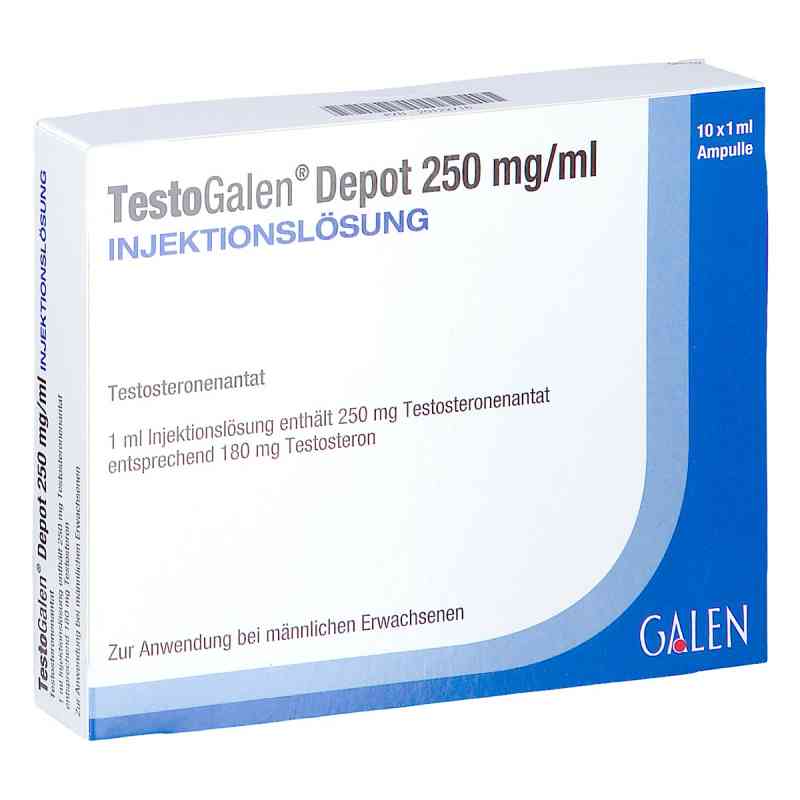Testogalen Depot 250 Mg/ml Injektionslösung 10 stk von GALENpharma GmbH PZN 20122716