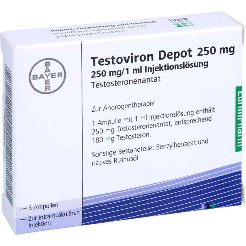Testoviron Depot 250 Ampullen 3X1 ml von EurimPharm Arzneimittel GmbH PZN 06962674