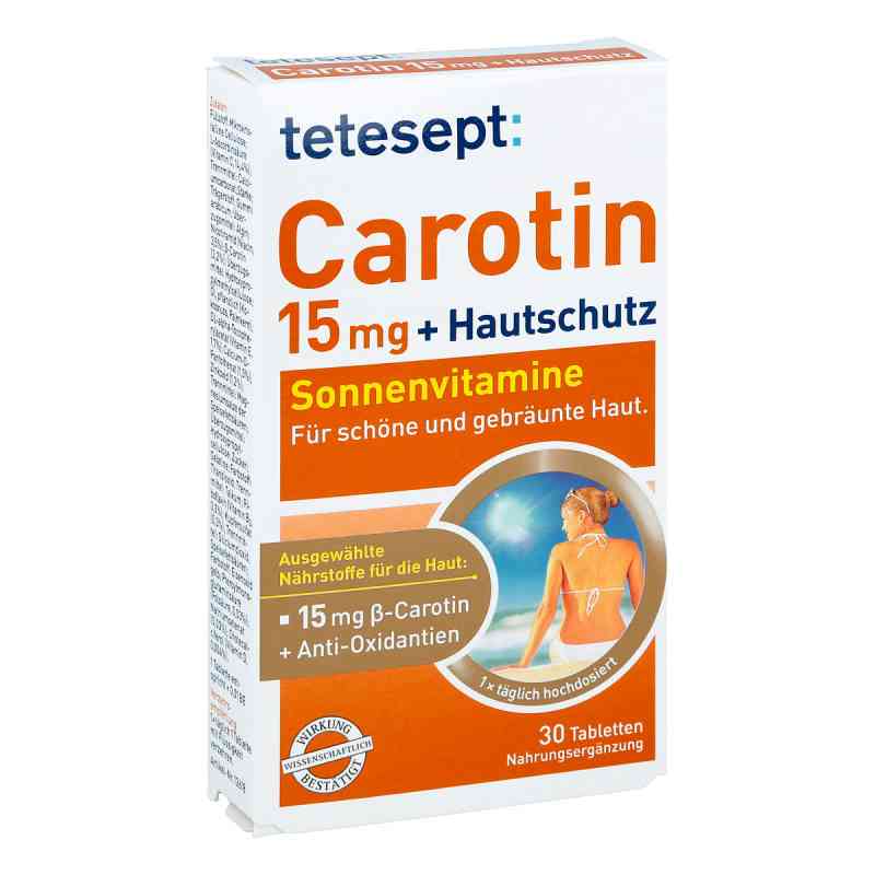 Tetesept Carotin 15 mg+Hautschutz Filmtabletten 30 stk von Merz Consumer Care GmbH PZN 12668648