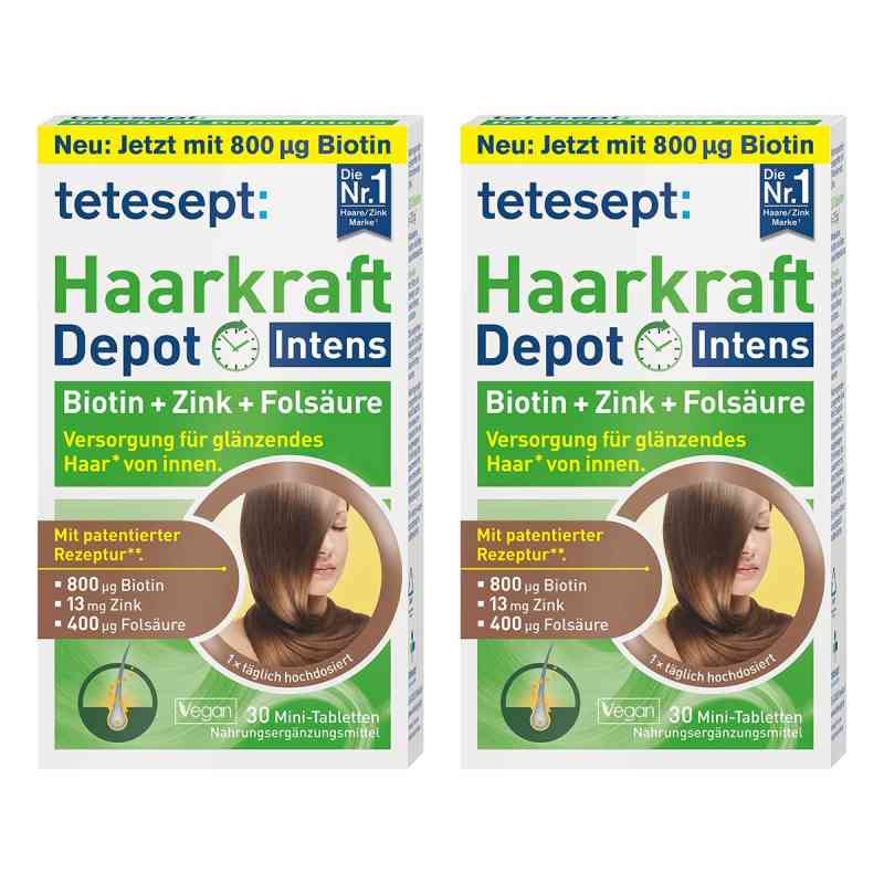 Tetesept Haarkraft Depot Intens Tabletten 2x30 stk von Merz Consumer Care GmbH PZN 08104858