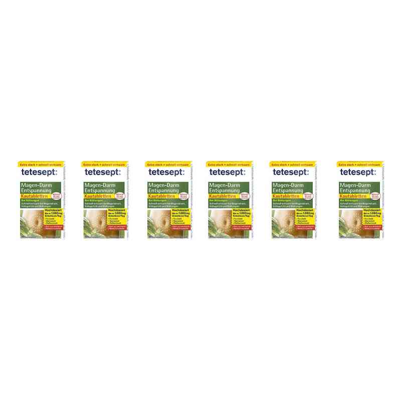 Tetesept Magen-Darm Entspannung Kautabletten 6x20 stk von Merz Consumer Care GmbH PZN 08104865