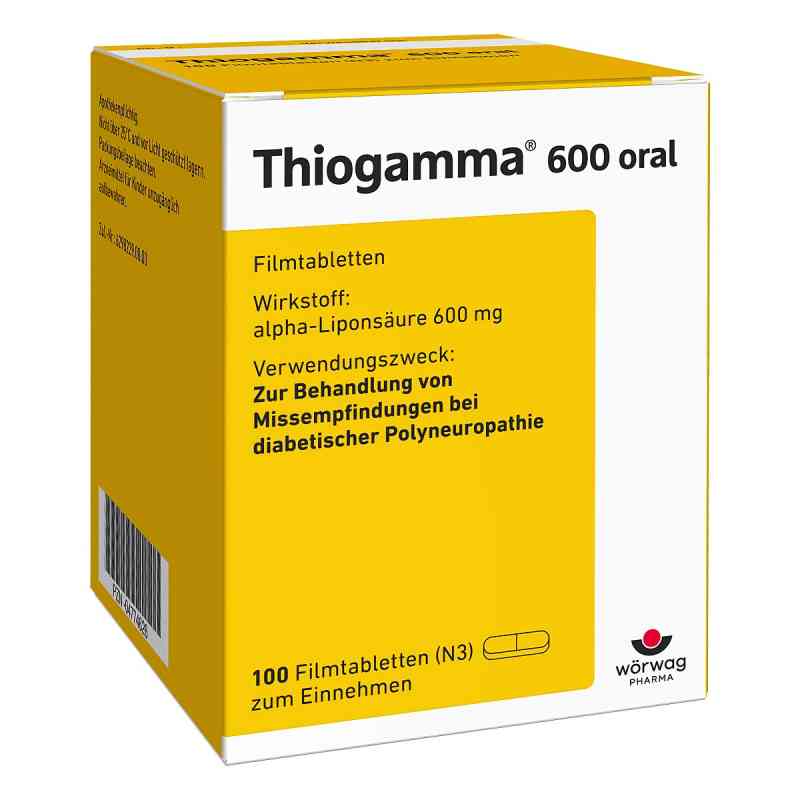 Thiogamma 600 oral 100 stk von Wörwag Pharma GmbH & Co. KG PZN 04774626