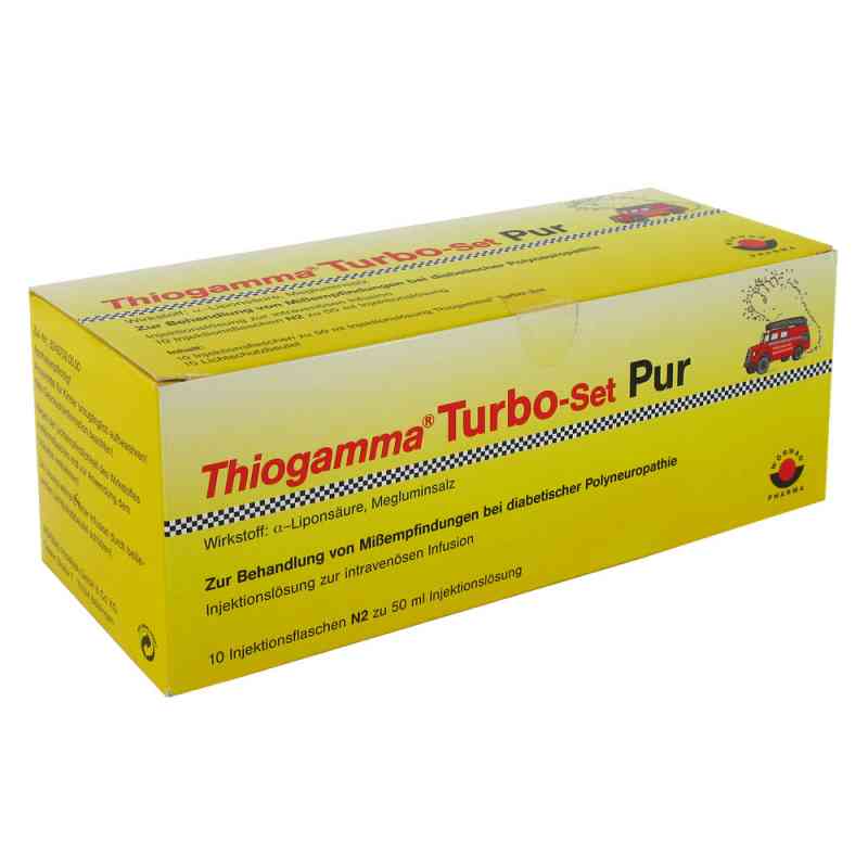 Thiogamma Turbo Set Pur Injektionsflaschen 10X50 ml von Wörwag Pharma GmbH & Co. KG PZN 00921450