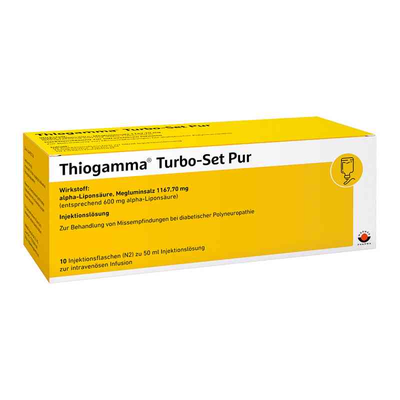 Thiogamma Turbo Set Pur Injektionsflaschen 10X50 ml von Wörwag Pharma GmbH & Co. KG PZN 00921450