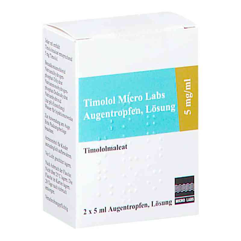 Timolol Micro Labs 5 Mg/ml Augentropfen Lösung 2X5 ml von Micro Labs GmbH PZN 15228269