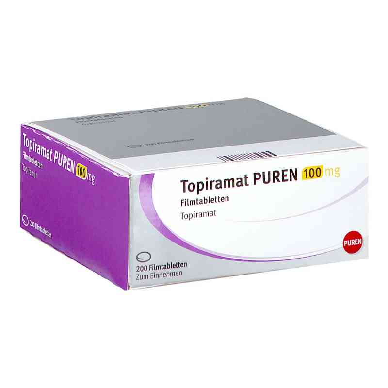 Topiramat Puren 100 mg Filmtabletten 200 stk von PUREN Pharma GmbH & Co. KG PZN 13821313