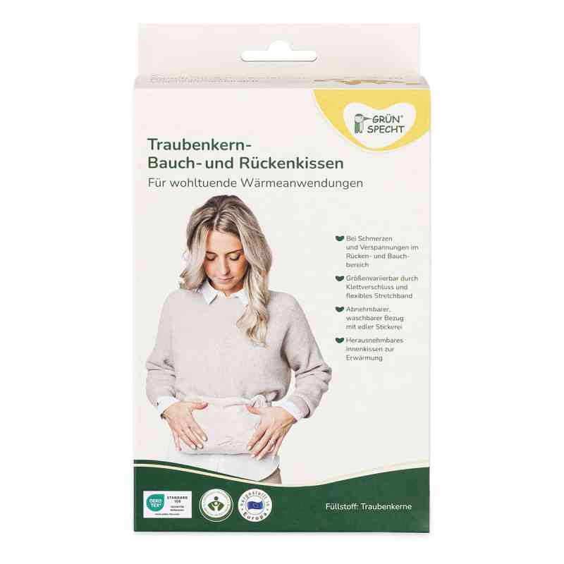 Traubenkern-Bauch- und Rückenkissen, Floral 1 stk von GRÜNSPECHT Naturprodukte GmbH PZN 08108611