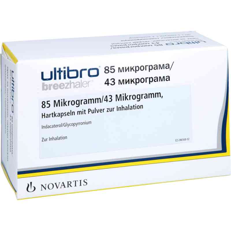Ultibro Breezhaler 85 [my]g/43 [my]g Hartk.m.plv.z 30 stk von EurimPharm Arzneimittel GmbH PZN 11125638