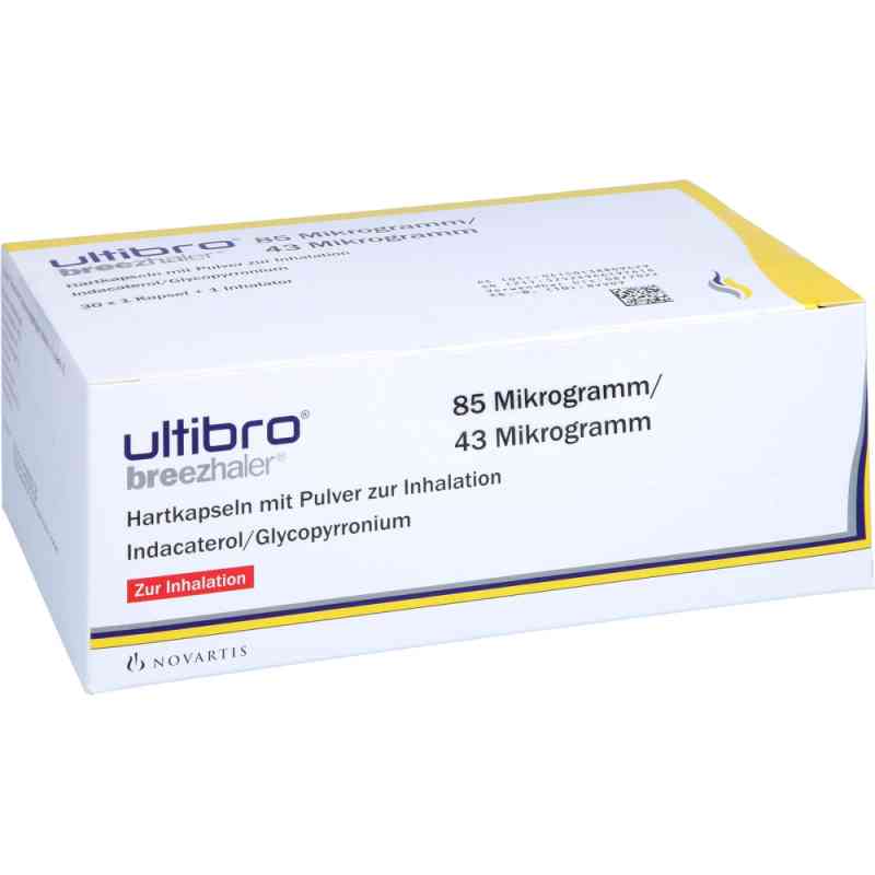 Ultibro Breezhaler 85 [my]g/43 [my]g Hartk.m.plv.z 30 stk