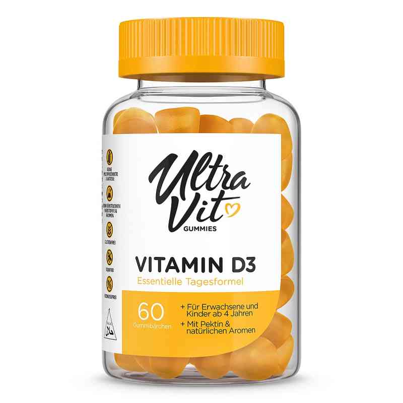 UltraVit Vitamin D3 Gummies 60 stk von VPlab SIA PZN 08107585