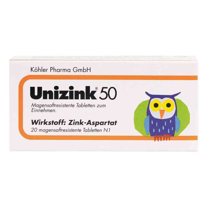 Unizink 50 20 stk von Köhler Pharma GmbH PZN 00702162