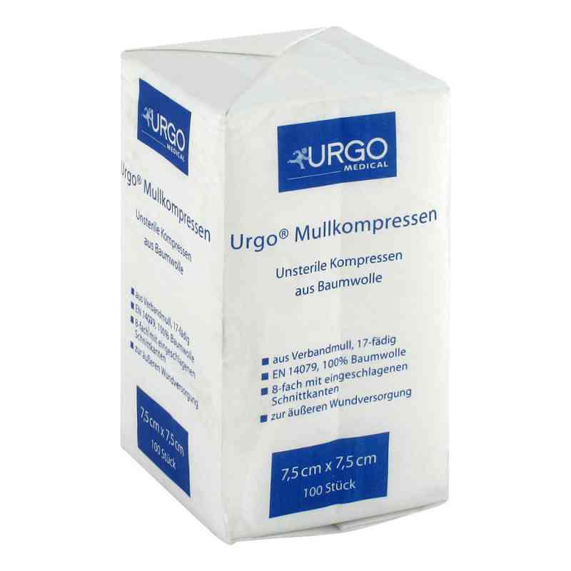Urgo Mullkompressen 7,5x7,5c m unsteril 100 stk von Urgo GmbH PZN 06187910