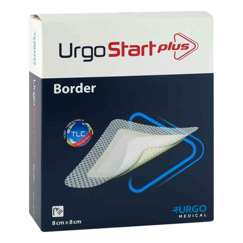 Urgostart Plus Border 8x8 cm Wundverband 10 stk von Urgo GmbH PZN 12898880