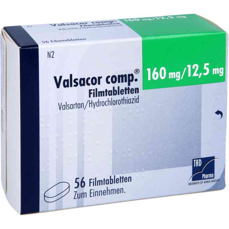 Valsacor comp 160mg/12,5mg 56 stk von TAD Pharma GmbH PZN 08473353