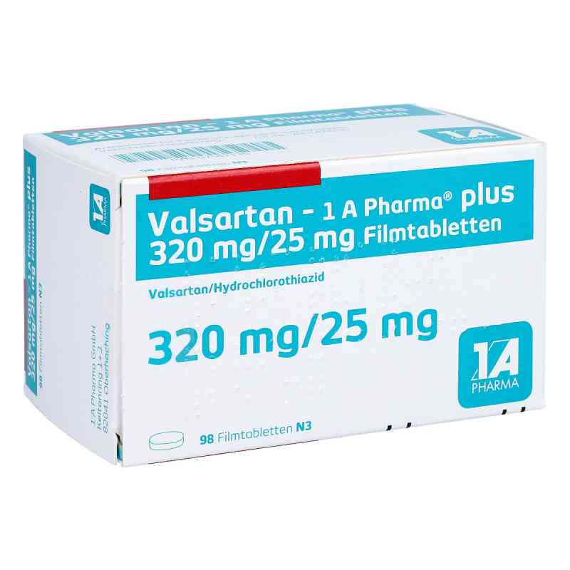 Valsartan-1A Pharma plus 320mg/25mg 98 stk von 1 A Pharma GmbH PZN 07581135