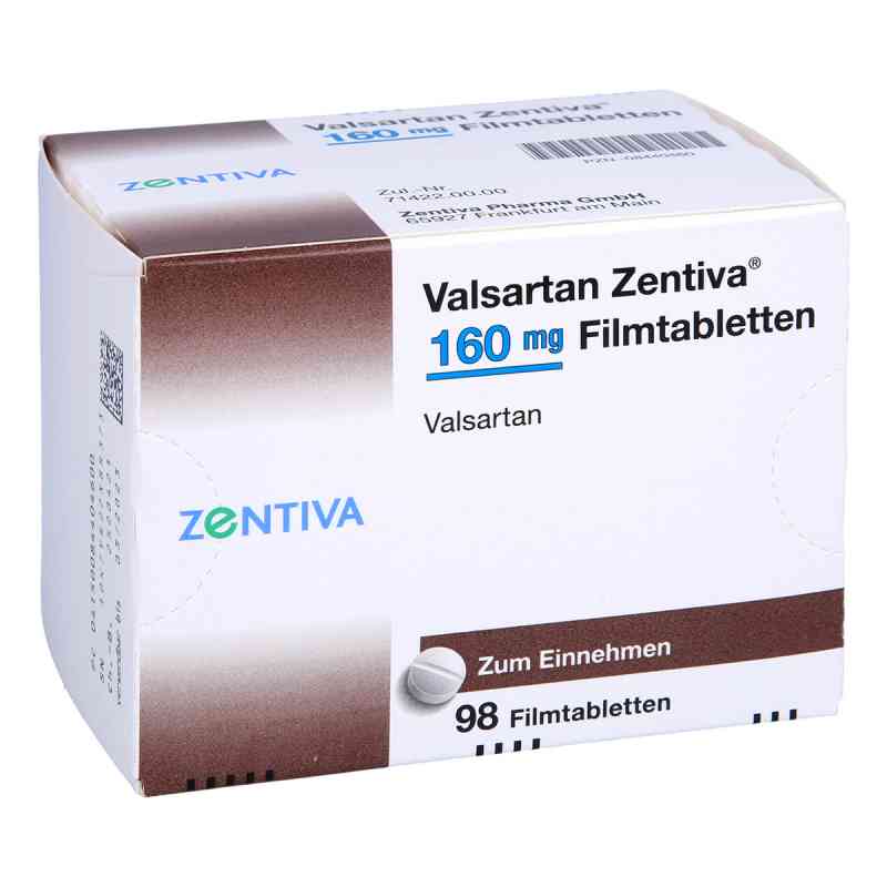 Valsartan Zentiva 160mg 98 stk von Zentiva Pharma GmbH PZN 08440460