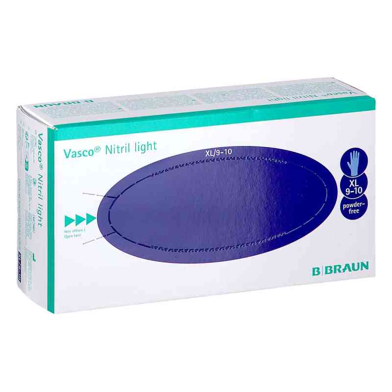 Vasco Nitril light Untersuchungshandschuhe Größe xl 90 stk von B. Braun Melsungen AG PZN 06810438