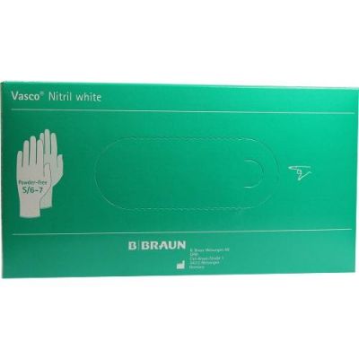 Vasco Nitril white Untersuchungshandschuhe Größe s 100 stk von B. Braun Melsungen AG PZN 07789338