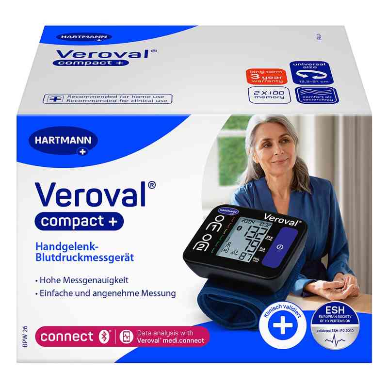 Veroval Compact Plus Handgelenk-blutdruckmessgerät 1 stk von PAUL HARTMANN AG PZN 18163725