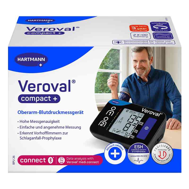 Veroval Compact Plus Oberarm-blutdruckmessgerät 1 stk von PAUL HARTMANN AG PZN 18163719