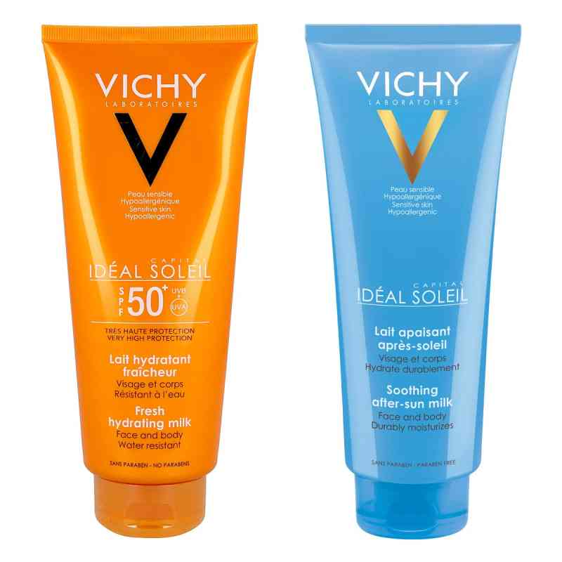 Vichy Capital Soleil Sonnenmilch Lsf 50+ + Capital Soleil Milch 1 Pck von L'Oreal Deutschland GmbH Geschäftsbereich VICHY PZN 08102914