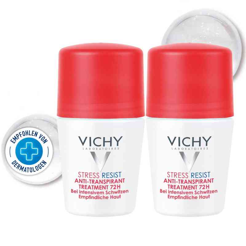 Vichy Deo Roll-on Stress Resist 72h 2X50 ml von L'Oreal Deutschland GmbH Geschäftsbereich VICHY PZN 11594445