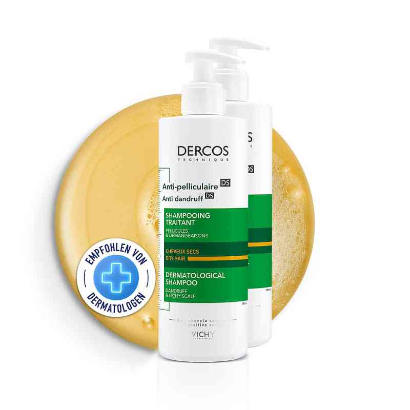 Vichy Dercos Anti-schuppen Shampoo Trock.kopfhaut 2 x390 ml von L'Oreal Deutschland GmbH Geschäftsbereich VICHY PZN 08102748