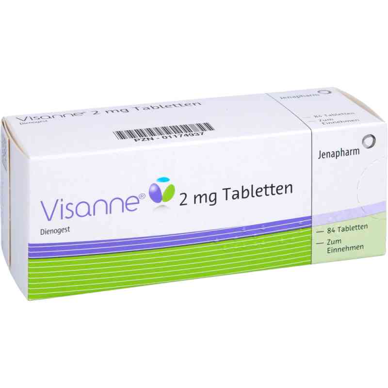 Visanne 2 mg Tabletten 3X28 stk von Bayer Vital GmbH GB Pharma PZN 01174937