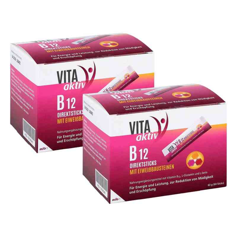 Vita Aktiv B12 Direktsticks Mit Eiweißbausteinen 2x60 stk von MIBE GmbH Arzneimittel PZN 08106046