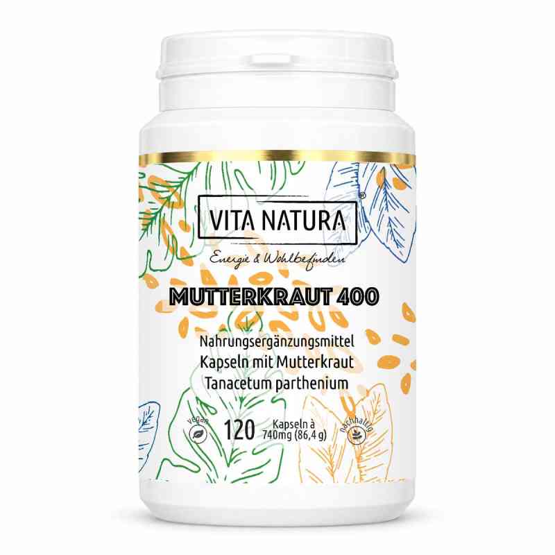 Vita Natura Mutterkraut 400 mg Kapseln 120 stk von Vita Natura GmbH & Co. KG PZN 16258255