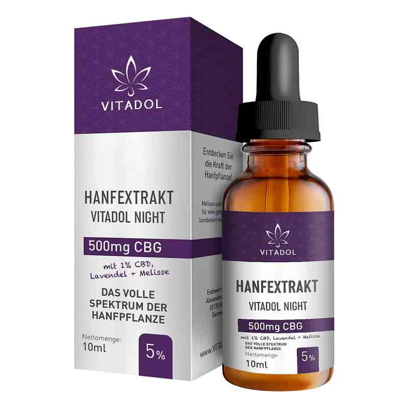 Vitadol Night Hanfextrakt mit 5% CBG + 1% CBD 10 ml von Kyberg Pharma Vertriebs GmbH PZN 17944774