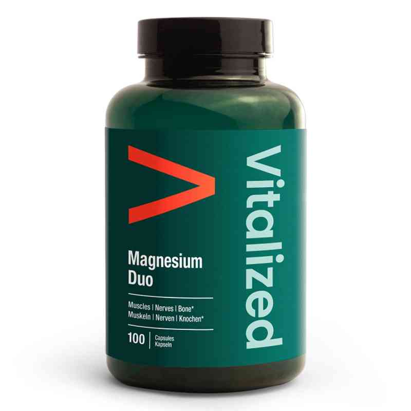 Vitalized Magnesium Duo Kapseln 100 stk von Vuzimo B.V. PZN 20109638