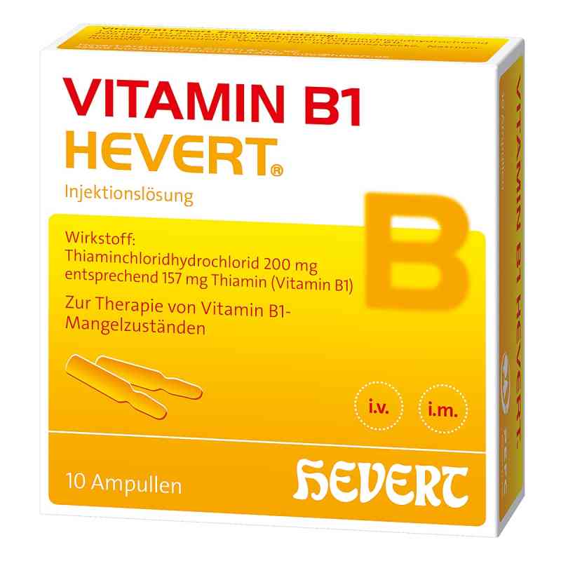 Vitamin B1 Hevert Ampullen 10X2 ml von Hevert-Arzneimittel GmbH & Co. KG PZN 03919956