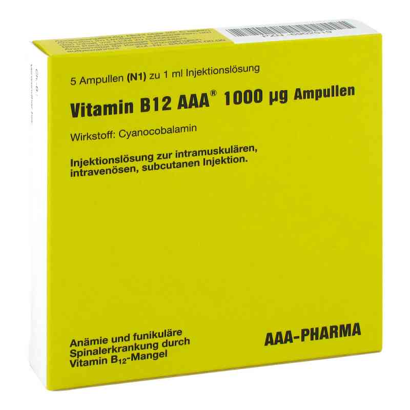 Vitamin B12 Aaa 1.000 [my]g Ampullen 5X1 ml von AAA - Pharma GmbH PZN 06902519