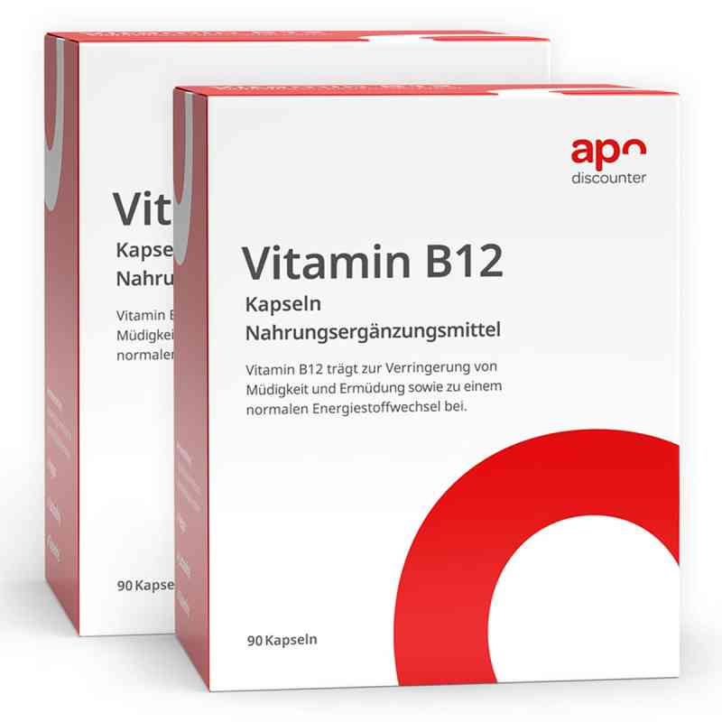Vitamin B12 Kapseln von apodiscounter 2x 90 stk von apo.com Group GmbH PZN 08101837